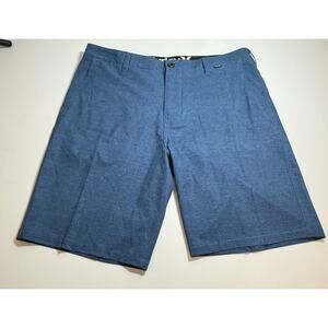 Hurley Phantom Hybrid Shorts Mens Size 33 Blue Chino Golf Comfortable Cool EUC